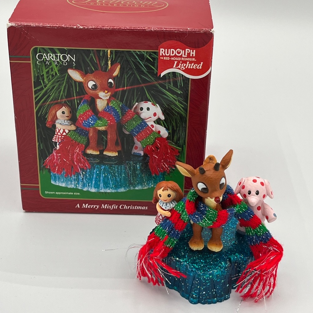 Rudolph Red Nosed Reindeer A Merry Misfit Christmas 2001 Carlton Cards WORKS